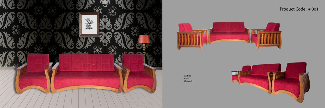 Premium Design Rose Wood Sofa Set 