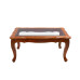  Teak Wood Center Table with Glass VTP365