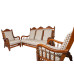 Premium Design Teak Wood Sofa set (3+1+1) VSFTW0211