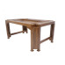 Premium Design Glass Top Teak wood Dining Table (6Ftx4Ft) VDT0203