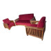 Premium Design Teak Wood Sofa Set (3+1+1) VSF0218