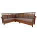 Corner Sofa Sets 5 Seater  Teak Wood VSF352