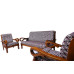 Sofa Set Teak Wood 3 Seater + 1+1 VSF360 