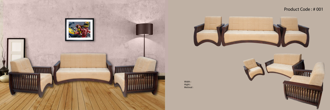 Premium Design Rose Wood Sofa Set 