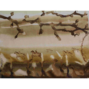 Acrylic Painting on Canvas Artist Om Surya VAAP36