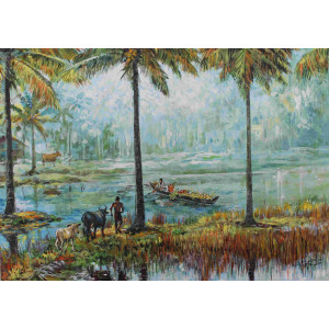 Acrylic Painting on Canvas Artist Martin -VAAP27 Acrylic Painting on Canvas Artist Martin -VAAP27