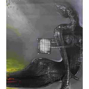 Acrylic  Paintings on Canvas,Artist Jeevan Ji, 35 "x  29 " inch 