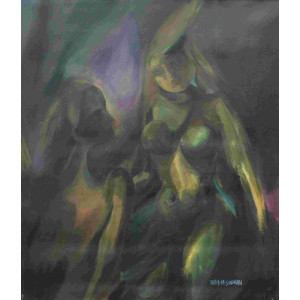 Acrylic  Painting on Canvas, Artist Jolly M Sudhan