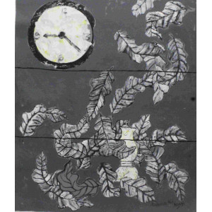 Acrylic Painting on Canvas 34.5x30 Artist Mohamed Ali Adam VAAP62