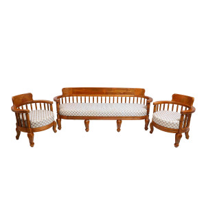 Premium Design Teak Wood Sofa Set 3 (6 Feet)+1+1) VSF0224
