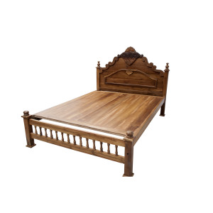 Premium Design Teak wood Bed 75x60 VBD0106 Premium Design Teak wood Bed 75x60 VBD0106