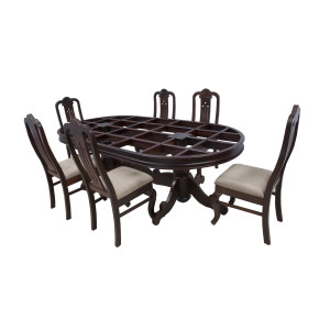 Rose wood Dining TablePremium Design Glass Top Rose Wood Dining Table ...