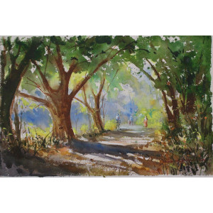 Water Color Painting on Paper 51cm X 34 cm VAWA129