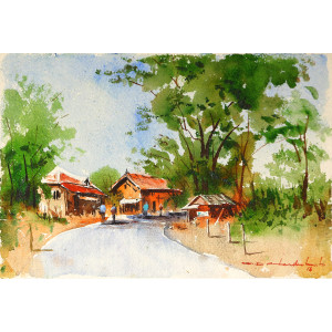  Water Color Painting on Paper 51cm X 34 cm VAWA17