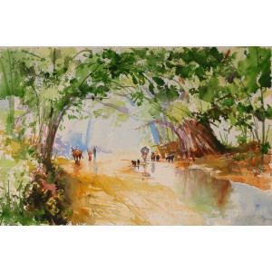 Water Color Painting on Paper 51cm X 34 cm VAWA18