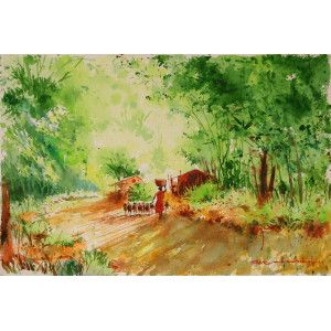 Water Color Painting on Paper 51cm X 34 cm VAWA110